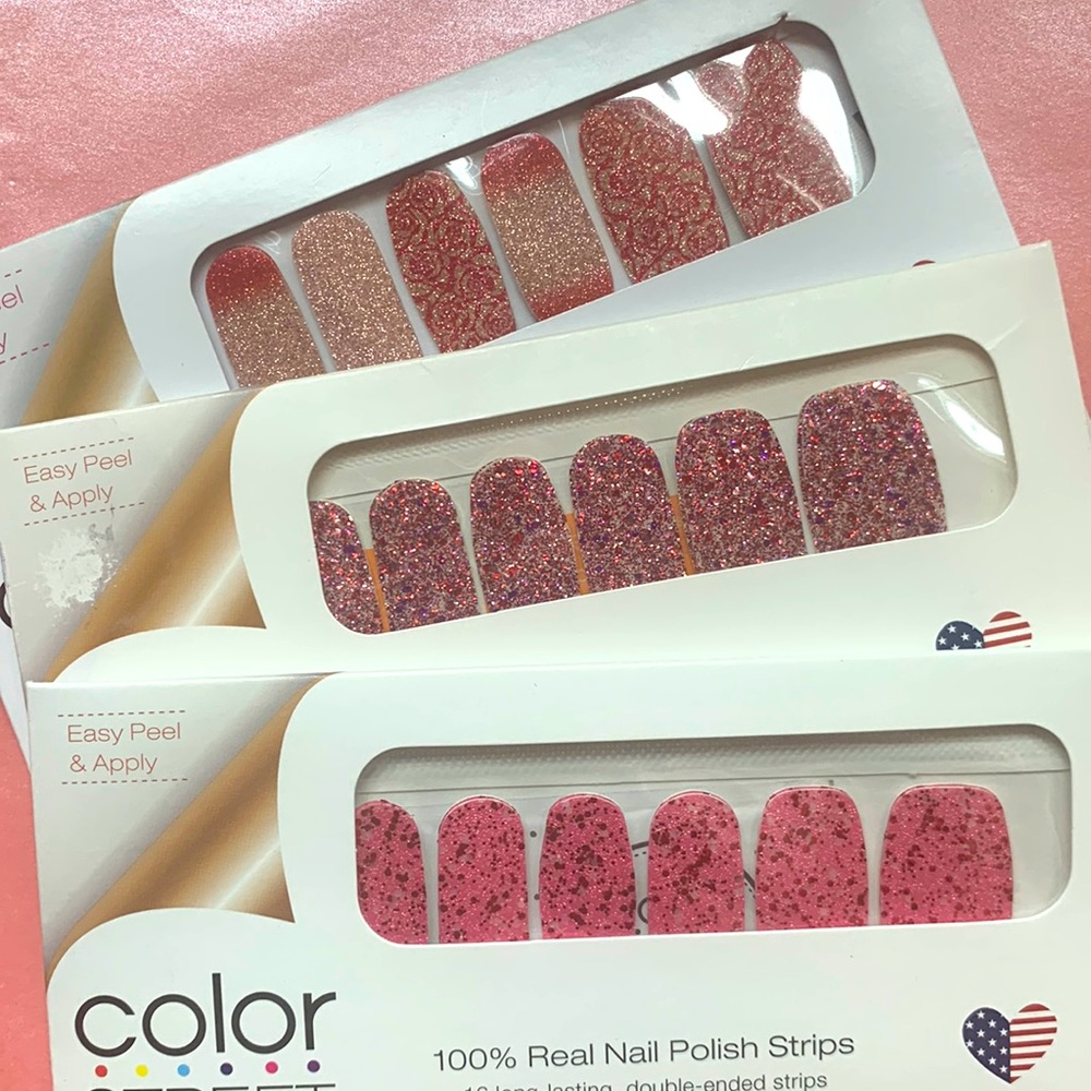 NWT Color Street 🦄 SOUTHERN BELLE, LOVE SCENE & ROSE ALL DAY new in … - Picture 1 of 8